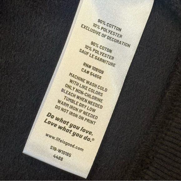 Life Is Good Beyond Hip French Terry Tunic Cardigan Jacket Hoodie Women's XL - Picture 4 of 10